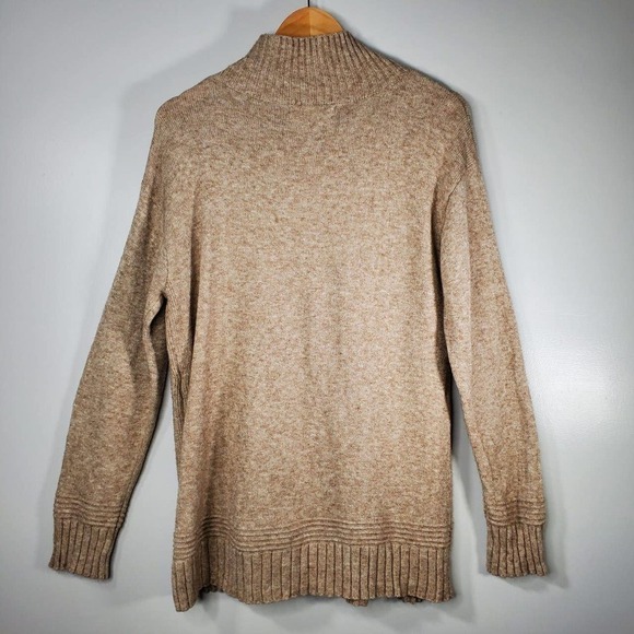 Anthropologie Margarita Sweater Tunic Side Button Pullover Sweater Tan Size XS - Picture 6 of 12